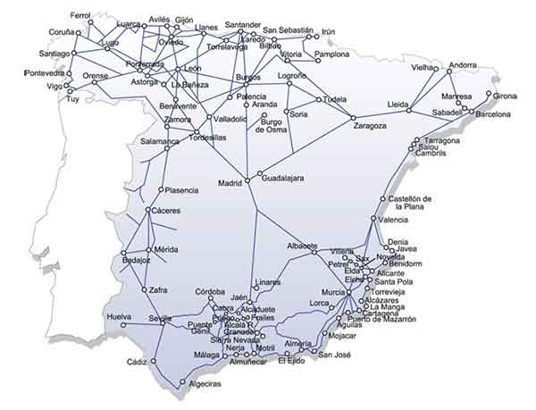 mapa de autobuses ALSA