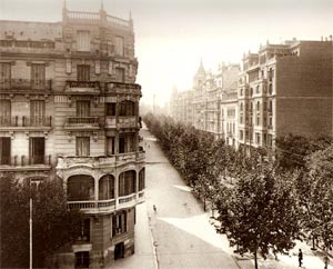 Imagen de los años 30 de la calle Príncipe de Vergara, Madrid