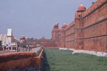 fotografía del fuerte rojo Lal Qila Delhi India, foto