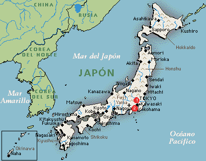 mapa de japón