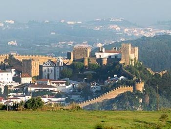 Imagen panorámica del Castelo de Óbidos